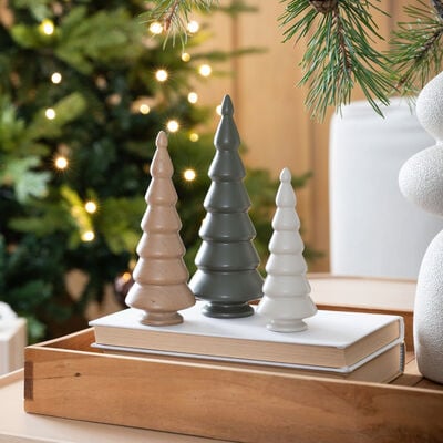 Kuusi pöytäkoriste 12,4 cm sammal